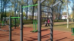 Площадка для воркаута в городе Санкт-Петербург №2146 Маленькая Современная фото